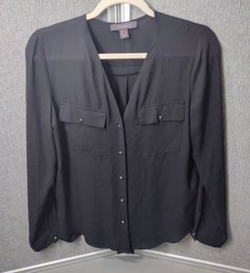 🛍️*4/25 Sz 4 Black Buttondown Primark blouse